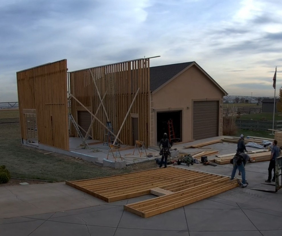 Shop Addition Framing