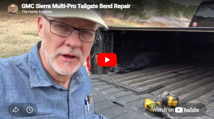 GMC Sierra Multi-Pro Tailgate Bend Repair